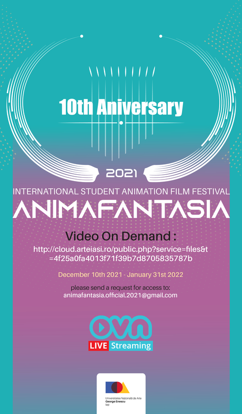International Student Animation Film Festival Animafantasia 2021 - Universitatea Națională de Arte International Student Animation Film Festival Animafantasia 2021 - Universitatea Națională de Arte